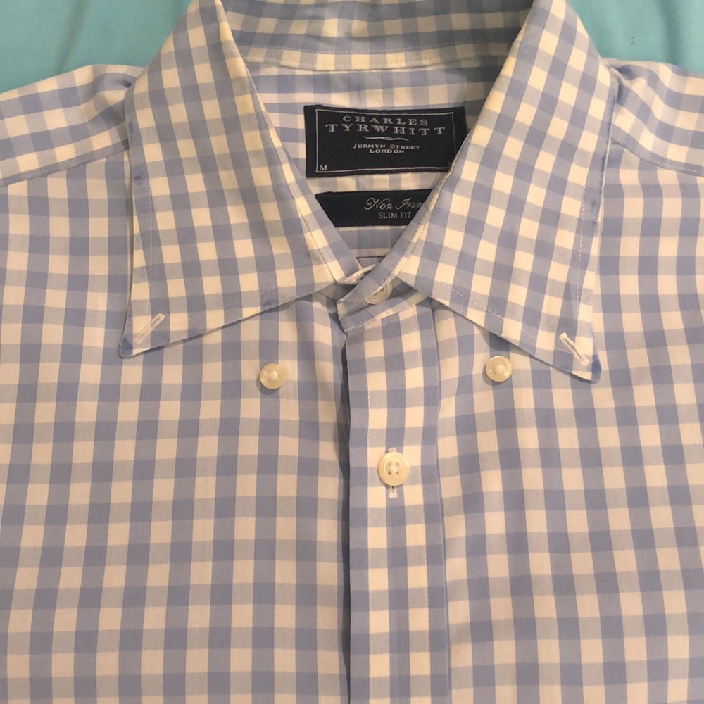 Charles Tyrwhitt Shirt / Slim Fit/ Blue Plaid